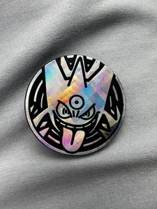 Shiny Mega Gengar Coin Holo Crosshatch Promo Item Pokémon TCG - Picture 1 of 2