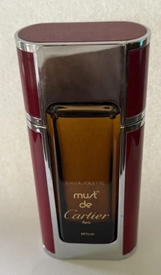 Vintage Must de Cartier EDT Perfume Spray ~ 1.7 fl oz ~ 50 ml fragrance Toilette - Image 1 of 3