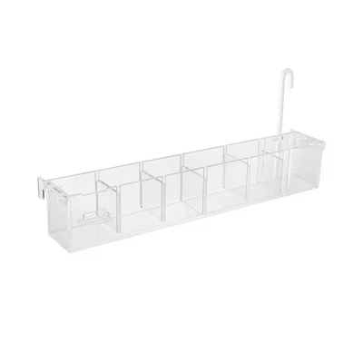 6 Grids Aquarium Fish Tank Acrylic External Hang On Filter Box Without Pump - Image 1 of 4