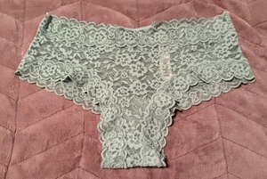 Victoria's Secret The Lacie Sea Sal Verde Encaje Cheeky Panty ~ MEDIANO ~ ¡NUEVO CON ETIQUETAS! - Imagen 1 de 4