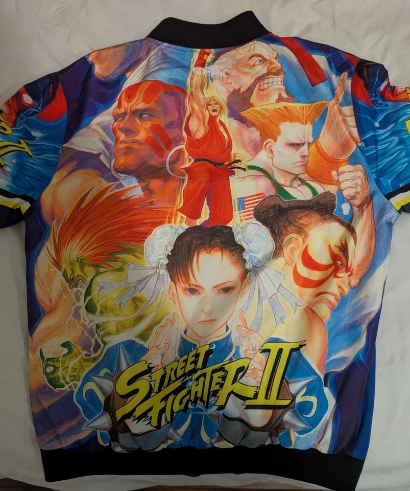 Chaqueta Street Fighter 2 Retro Personaje Fanimation Línea Tiza Foto 1 de 4