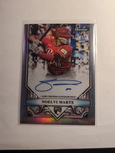 2024 Bowman Sterling Noelvi Marte On Card Auto /150 Refracto RC Cincinnati Reds - Picture 1 of 3