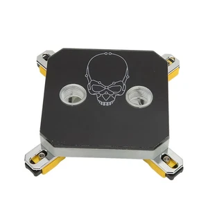 CPU Water Block G1/4 Thread Copper Acrylic Electroplating Accurate Hole Pos Kit - Picture 1 of 12