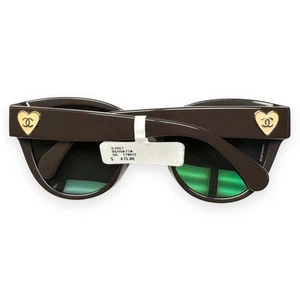 Gafas de sol Chanel 5477A 1704/3 marrón brillante dorado marfil corazón logotipo CC con estuche nuevas con etiquetas - Imagen 1 de 9