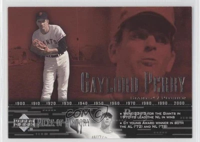 2002 Upper Deck Piece Of History Gaylord Perry #71 HOF - Image 1 of 2