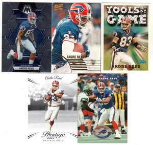 (5) Card ANDRE REED Lot! Panini Mosaic, Topps, Donruss, Prestige...BILLS - Picture 1 of 1