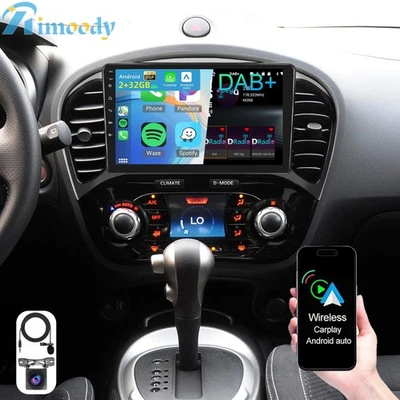 DAB+ Carplay Autoradio Für Nissan Juke F15 2010-2017 Android 15 GPS Navi 2+32GB - Bild 1 von 4