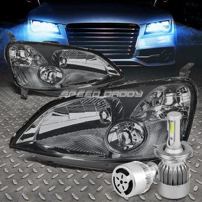 FARO CARCASA AHUMADA + ESQUINA TRANSPARENTE + LED BLANCO H4 HID CON VENTILADOR PARA 01-03 CIVIC EM Foto 1 de 4