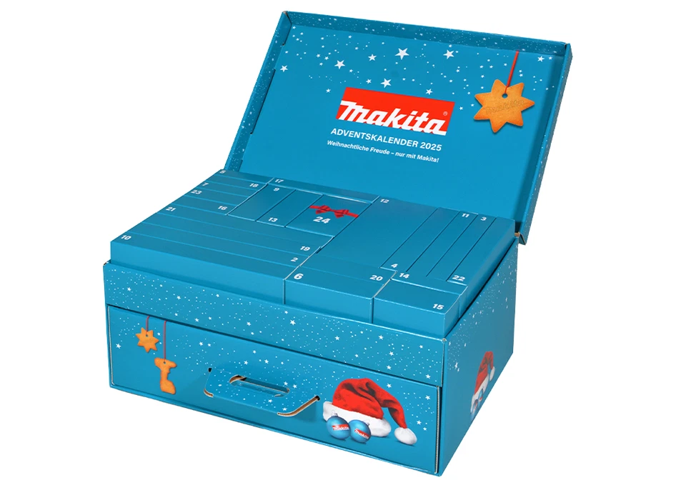 MAKITA WERKZEUG GMBH Makita Adventskalender 2025 inkl. exklusiven Fanartikeln P-84800