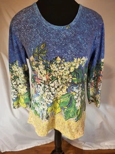 Breeke Van Gogh Branch Castano Shirt Size Large - Picture 1 of 6