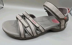 Teva Tirra Strappy Sandal Womens Size 7.5 Beige Taupe Outdoor Hiking Trail Water - Picture 1 of 11