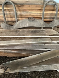 Antik Holz Ochse Doppeljoch Urholz Eisen Hardware Bauernhof Werkzeug - Bild 1 von 3