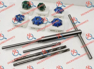 Kit taglierina sede valvola 14x punta in metallo duro con alesatori HSS veloce ed economico - Foto 1 di 14