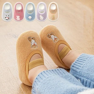 Bebés Niñas Antideslizantes Calcetines de Piso Gruesos Cálidos Niños Niños Zapatos 0-3 Años - Imagen 1 de 36