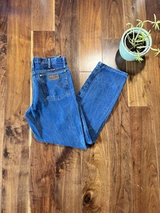 Pantalones de mezclilla con parche de bolsillo azul Wrangler vintage para hombre. Talla W32 x L32 - Imagen 1 de 11