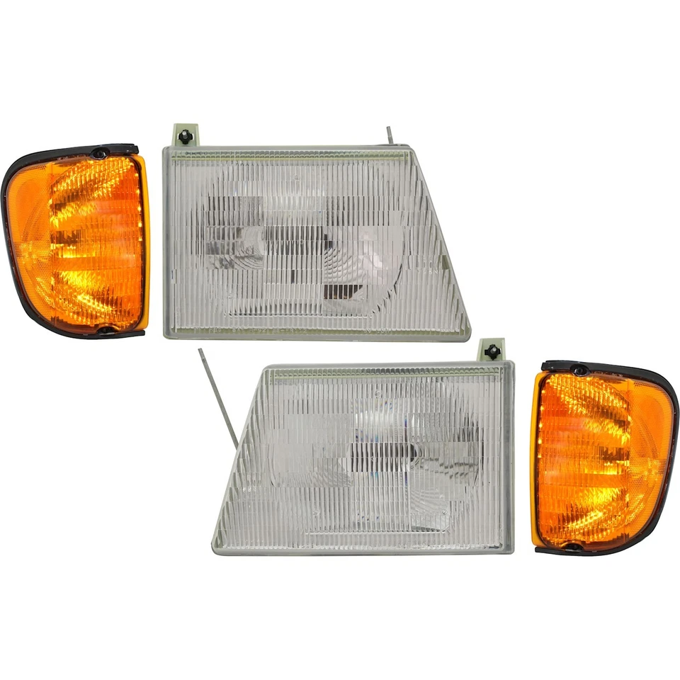 Headlight Kit For 2001-07 Ford E-350 Super Duty 03-07 E-250 Right and Left Side - Image 1 of 4