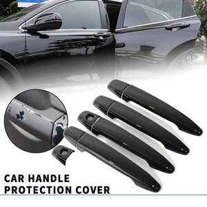 Black 4 Door Handle Covers For 2005-2015 Toyota Tacoma / 2003-2009 4Runner - Picture 1 of 12