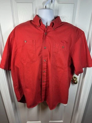 Chase Authentic's Chevy Button Down Shirt Men 2XL Red RN# 15481 - Image 1 of 4