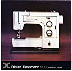 FRISTER ROSSMAN 900 Freearm Series Sewing Machine SALES BROCHURE
