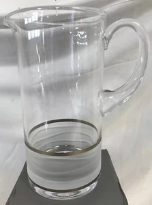Michael Wainwright Ile de Re Platinum Glass Pitcher //NIB// - Picture 1 of 9