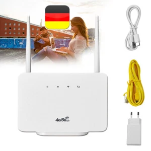 4G Router 300Mbps 4G LTE CPE Router Modem Externe Antenne mit Sim-Kartenstect - Bild 1 von 14