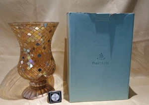 A 24/98 Windlichtglas "Mosaic" Gold P9902 - Picture 1 of 5