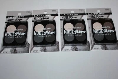 L.A Colors  Nude Glam Eyeshadows  C68852  Smooth Jazz Lot Of 4 In Box + GIFT - Image 1 of 2