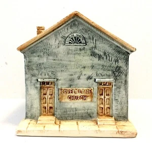 Vintage Japan Roman RR Music Box Church Play AMAZING GRACE Has a chip - Picture 1 of 8