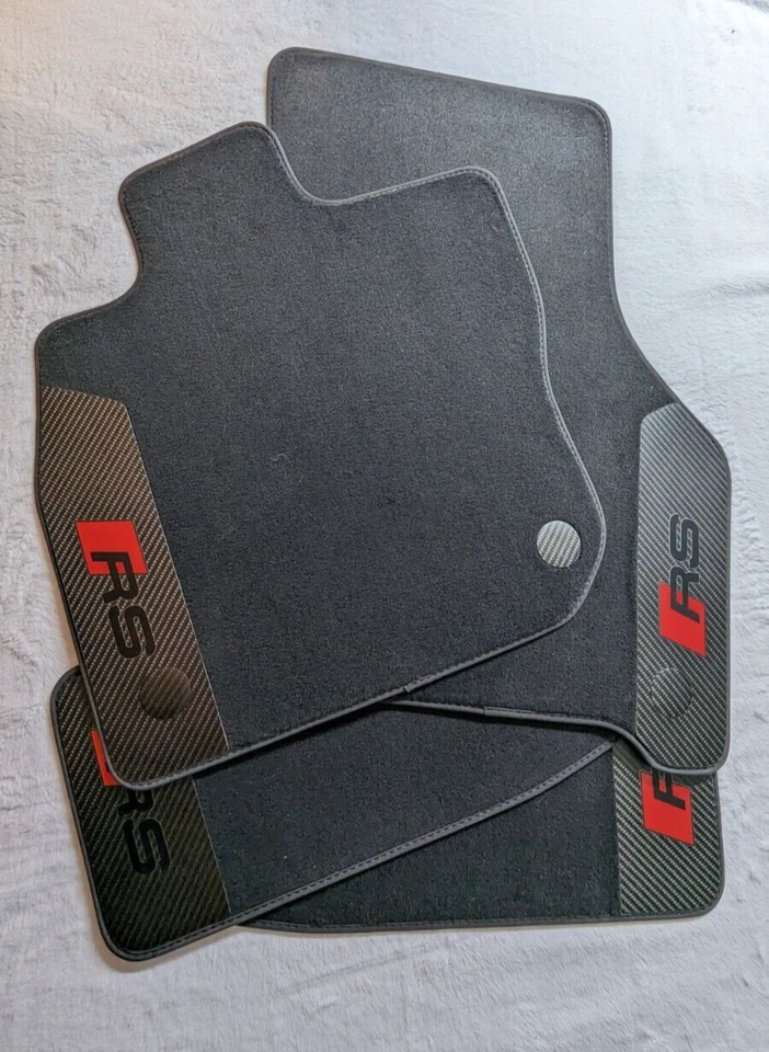 Audi A3  RS3 Generation 3 8Y 2021–present  OEM  Carpet Car Mats Custom Carbon - Image 1 of 4