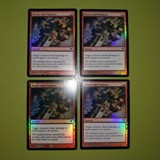 FOIL Wrack with Madness x4 Dark Ascension 4x Playset Magic the Gathering MTG