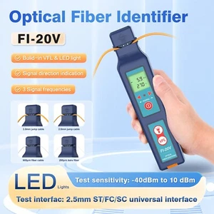 Optical FTTH Maintance Tester Live Fiber Identifier 800-1700nm Detector FI-20V - Picture 1 of 11