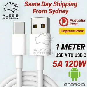 USB A To USB C Type C Charger Fast Charging Cable Data Cord For Samsung - Picture 1 of 6