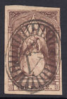 Victoria 1852-54   2d Brown  Queen on the Throne  used  N-S  Position 39   Fault