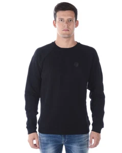 Felpa Versace Collection Sweatshirt Hoodie Uomo Nero V800687SSVJ00358 V1008 - Picture 1 of 11