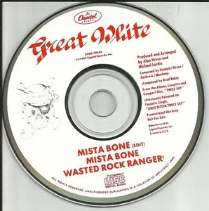 GREAT WHITE Mista Bone w/ RARE UNRELEASED TRK & EDIT 1989 PROMO DJ CD single USA - Picture 1 of 1