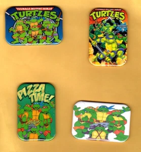 TEENAGE MUTANT TURTLES 4 REFRIGERATOR MAGNET 2" X 3" WITH ROUNDED CORNER - Picture 1 of 6