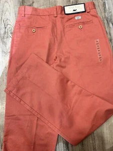 Vineyard Vines by Shep & Ian Boys Club Classic Fit Pants Size 18 Coral NWT - Picture 1 of 4