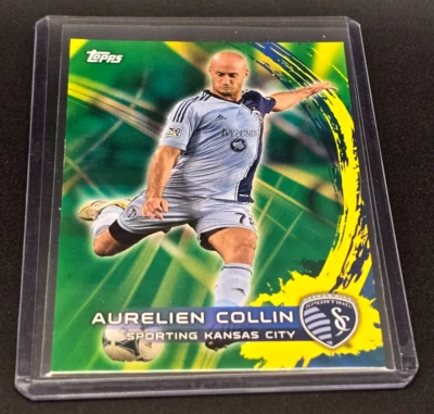 Aurelien Collin 2014 Topps MLS Brazilian Green #d 3/5 #153 Sporting Kansas City - Image 1 of 3