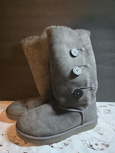 UGG Australia Tripla Bottone Donna Tripla Bottone 1873 Grigio Classico Alto