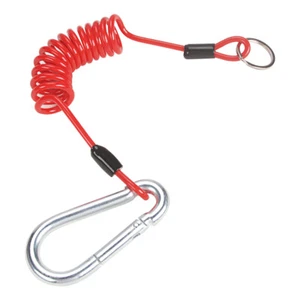 Trailer Breakaway Cable 4' Coiled Safety Cables For RV Emergency - Picture 1 of 7