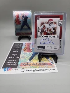2021 Contenders Cornell Powell Rookie Ticket Auto RC #142 On Card Auto KC Chiefs - Bild 1 von 2