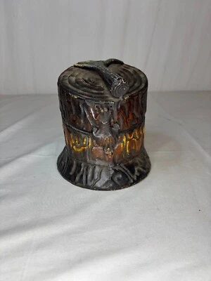 Metal Log Container With Antler Handle Made By Broyhill 9"x8" - Image 1 of 4
