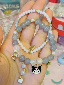 Kuromi Gray Kawaii Kids Bracelet Fast Shipping - Picture 1 of 3