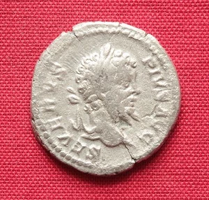 Ancient Roman Septimius Severus Silver Denarius - Picture 1 of 2