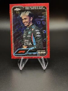 2024 Topps Chrome Logofractor Formula 1 F1 #166 Alexander Albon Red /5 DOTD - Picture 1 of 2