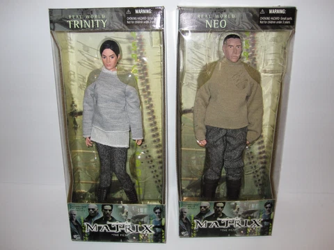 Matrix / Neo, Trinity Real World Figures Cover