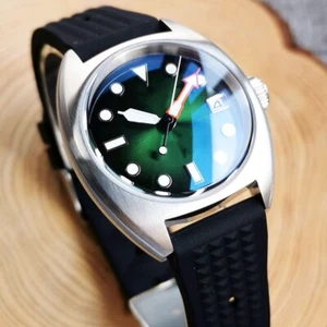 Small 20ATM 36mm Sterile Green Dial Sapphire Glass NH35A Automatic Mens Watch - Picture 1 of 7