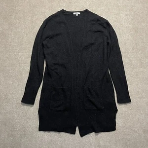 Madewell Women's Black Cardigan with Front Pockets Size XS Merino Blend - Picture 1 of 7