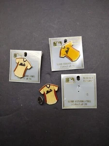 3 Vtg New York Mets MLB Jersey Trading Pins. Awesome 😎 by Peter David - Picture 1 of 4