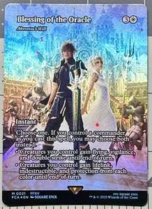 MTG Magic Final Fantasy Blessing of the Oracle - Akroma's Will Showcase FOIL - Picture 1 of 2